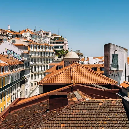 The House On The Pink Street In Lisbon